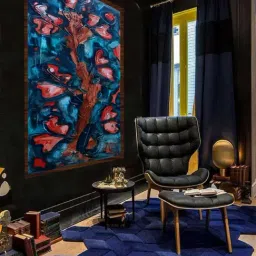 The Art House Abstract Multicolor Canvas Painting-image-87