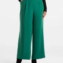 Forever New Teal Polyester Trousers-picture-11