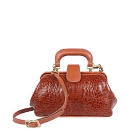 Hidesign Tan Textured Medium Handbag-image-82