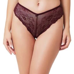 Candyskin Wine Lace Bikini Panty-image-85