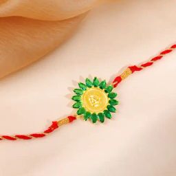 GIVA 925 Sterling Silver Golden Shree Gajanana Rakhi-image-58