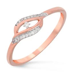Malabar Gold and Diamonds 18k IGI Certified Diamond Rose Gold Ring for Women-picture-5