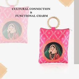 Kuber Industries Printed Structured Tote Bag with Quilted image 2