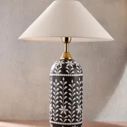 Fabindia Vansh Black Resin Table Lamp-image-22