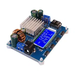 amiciSmart Step-Up/Step-Down Voltage Regulator Buck-Boost Converter with Display 5-30 to 0.6-30 V 4 Amp 35 W Adjustable Power Supply, 1xZK-SJVA-4X-2