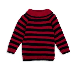 Star Lath Unisex Kids Striped Woollen Sweater-picture-29