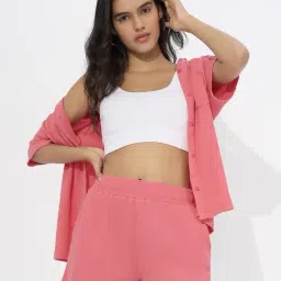 The Souled Store Pink Regular Shorts-picture-7