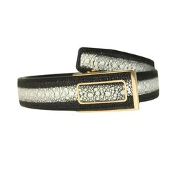 ITALIAN SHOES CO Men Black & White Textured Leather Belt-picture-42