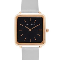 JOKER & WITCH Women Black Dial & Grey Straps Analogue Watch AMWW450-38