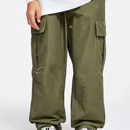 LULU & SKY Boys Loose Fit Cargos Trousers-image-93