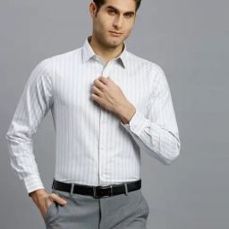 Reid & Taylor White Cotton Slim fit Checks Shirt-32