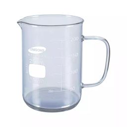 Omsons Germany 250 ml Clear Beakers with Handle 240H/1 Pack of 12 Pcs-14