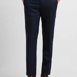 Allen Solly Navy Slim Fit Trousers-image-29