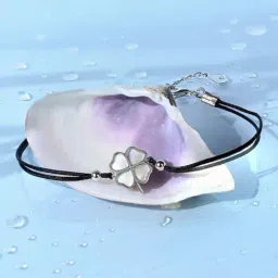 Touch925 Pure Silver Heart Shaped Petal Bracelet-image-72