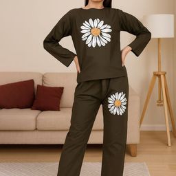 KASHIAN Printed Pure Cotton Top & Trousers Co-Ord Set-image-77