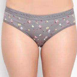 AROUSY Grey Floral Print Hipster Panty-image-29