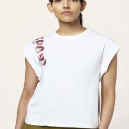 Ajile by Pantaloons White Cotton Printed Sports Top-image-78