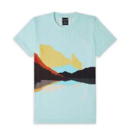 Cavio Kids Sky Blue Cotton Printed T-Shirt-image-62