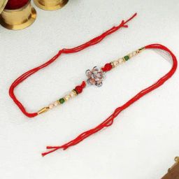 P.N.Gadgil Jewellers 925 Sterling Silver Crumb Thread Rakhi-image-59