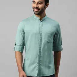 Don Vino Sea Green Slim Fit Shirt-picture-47