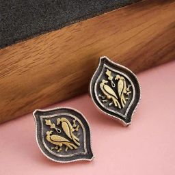 Fabindia Silver Stud Earrings-image-51