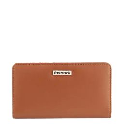 Fastrack Tan Solid Bi-Fold Wallet for Women-image-17