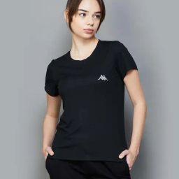 KAPPA Black Logo Print Sports T-Shirt-image-15