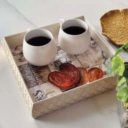 Art Street Gold Fiber Decorative Serving Tray-image-75