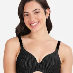 shyaway Polka Dot Printed Underwired Lightly Padded Balconette Bra With All Day Comfort-picture-15