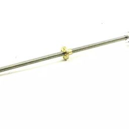 Invento Nema 17 4.2 Kg-cm Stepper Motor + Flexible coupling + 1000mm (1 Mtr.tr) M8 8mm 1.25mm Pitch Threaded Rod + Brass Nut For DIY ISC 1874-8-32