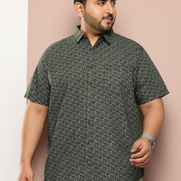 Thomas Scott Men Plus Size Premium Printed Pure Cotton Casual Shirt-picture-42