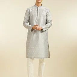 Diwas by Manyavar Men Thread Work Kurta-picture-19