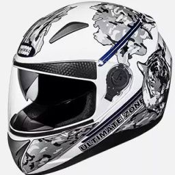 Studds White Xtra Large (600 mm) Full Face Helmet, Shifter D5 Decor-image-42