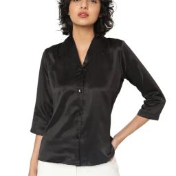 Smarty Pants Black Regular Fit Shirt-image-2