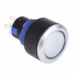 RS PRO Illuminated Push Button Switch Panel Mount 22.2 mm Cutout SPDT White LED 250 V AC, 1758301-image-71