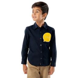 Cherry Crumble By Nitt Hyman Kids Navy Applique Shirt-image-23