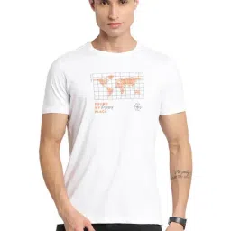 Turtle White Slim Fit Printed T-Shirts-image-66