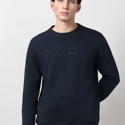 Peter England Casuals Men Embroidered Printed Round Neck Sweatshirt-picture-48