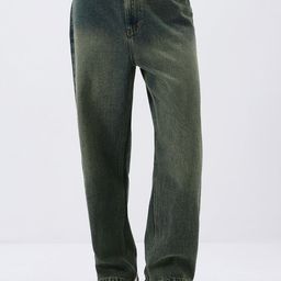 Urbano Fashion Men Blue Loose Baggy Fit Heavy Washed Non-Stretchable Jeans-image-47