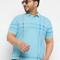 RELANE Men Checked Polo Collar Pockets T-shirt-picture-14