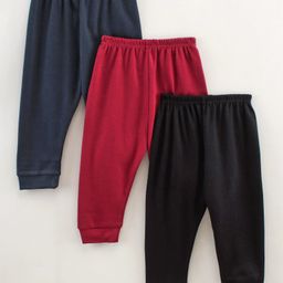 Zero Full Length Lounge Pants Solid Color Pack Of 3 - Navy Blue Red Black-image-81