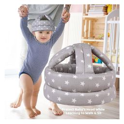 ORTIS Adjustable Cushioned Baby Safety Helmet Grey (Print May Vary)-35