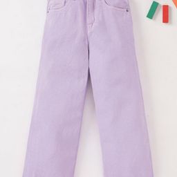 Ed-a-Mamma Cotton Sustainable Wide Leg Pants - Lilac-image-39