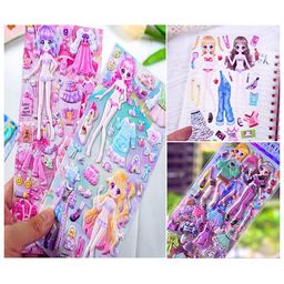 FunBlast Cute Princess Dress-Up Kawaii Stickers Set  Pack of 2 Sheets-image-49