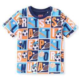 Babyhug 100% Cotton Knit Half Sleeves T-Shirt Balls  Print - Multicolour-image-85