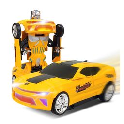 NEGOCIO 2in1 Transforming Robot Car, Battery Operated Auto Convertible Robot Car Toy, with Light and Sound for Kids, Deformation Transform Sports Car - COLOR MAY VARY-14