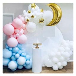 Bubble Trouble Moon Star Foil White Balloon Arch Garland Kit for Baby Shower, Birthday, Welcome Theme Party Decoration Pack of -69-3