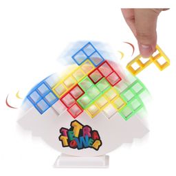 YAMAMA Team Tower Game for Kids And Adults, Puzzle Block Stacking Game, Stack Attack Game Adult, Tetra Tower Balance Block Game, Funny Block Stacking Balance Game, Giant Tower Party Game 24pcs - Multicolor-1