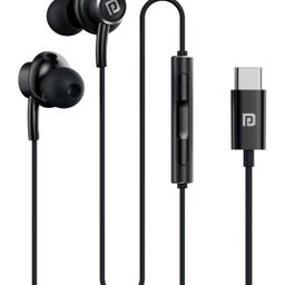 Portronics POR-3036 Conch Sigma C in Ear Type C Wired Earphones with in Line HD Mic, Powerful Audio, 14.2mm Driver, Unique Earbuds Design, Metal Alloy Material Wide Compatibility (Black)-28