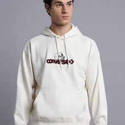 Converse Men Typography Printed Hooded Long Sleeves Casual Sweatshirt-image-55